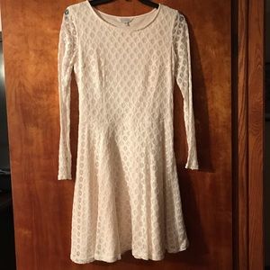 Charming Charlie Cream Lace Dress